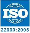 ISO 22000:2005 Certificate